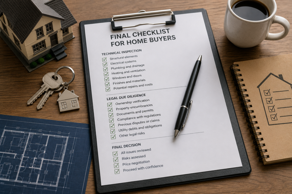 Final buyer checklist