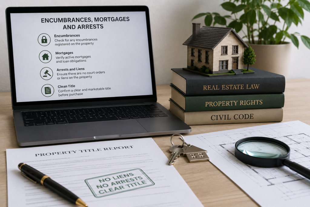 Encumbrances, mortgages, and freezing orders